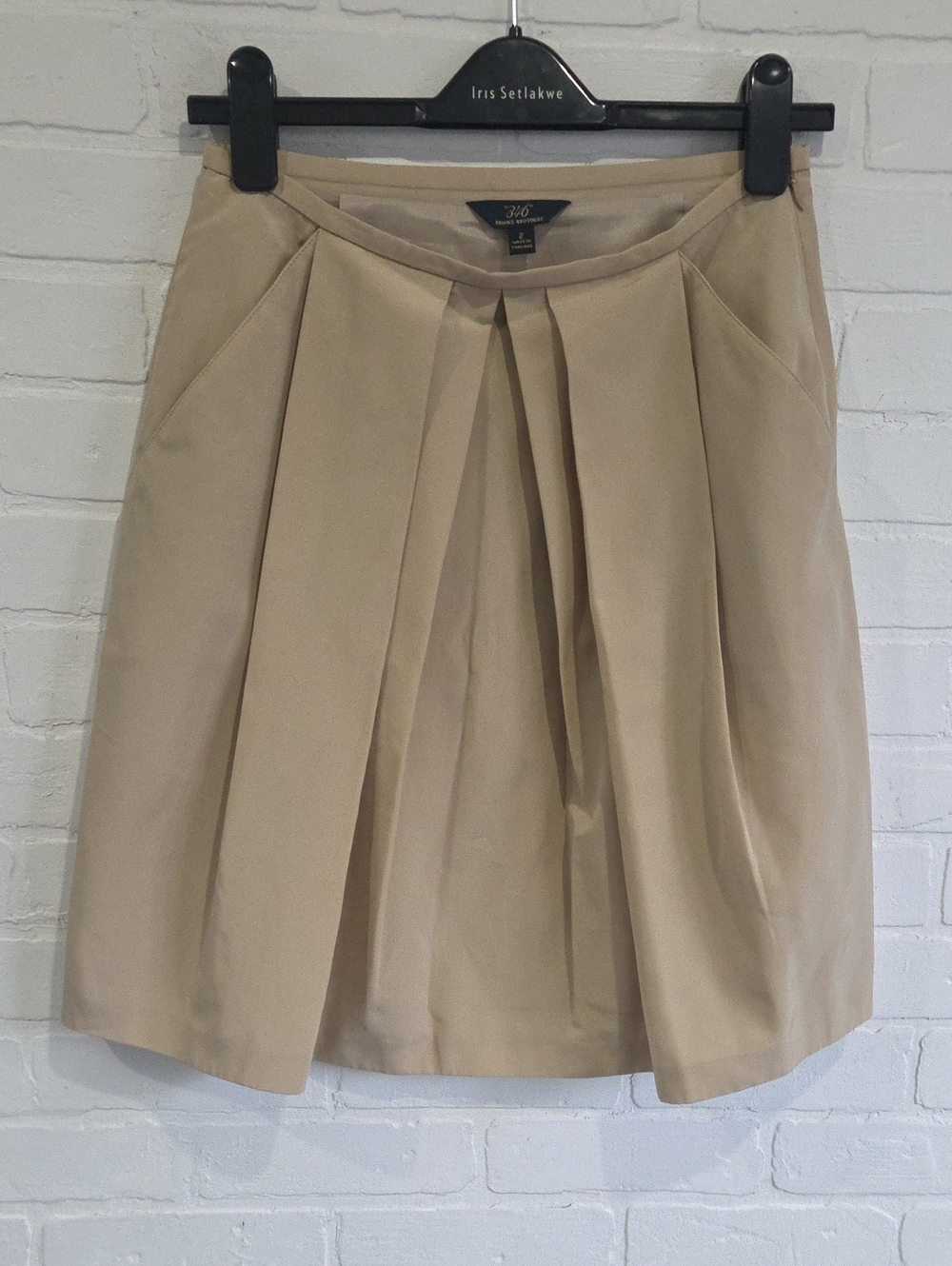 Brooks Brothers Nylon A-Line Skirt